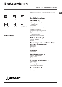 Brugsanvisning Indesit IWDC 71680 ECO (EU) Vaske-tørremaskine