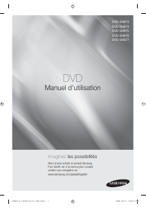 Mode d’emploi Samsung DVD-SH873 Lecteur DVD