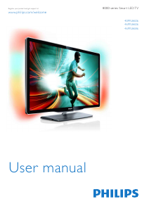 Manual Philips 40PFL8606 LED Television