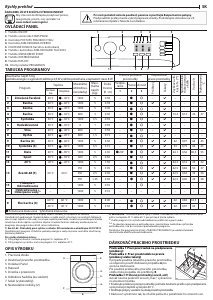 Návod Indesit MTWSA 51051 W EE Práčka