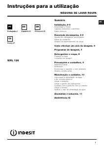 Manual de uso Indesit SIXL 126 (EU) Lavadora