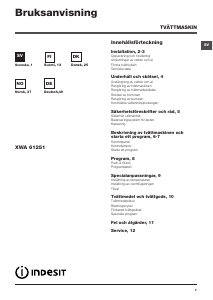 Bedienungsanleitung Indesit XWA 61251 W EU Waschmaschine