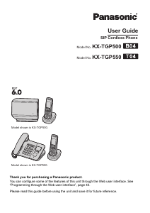 Manual Panasonic KX-TGP500 Wireless Phone