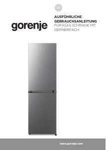 Bedienungsanleitung Gorenje NRK418ECS4 Kühl-gefrierkombination