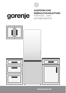 Bedienungsanleitung Gorenje NRK61DAXL4 Kühl-gefrierkombination