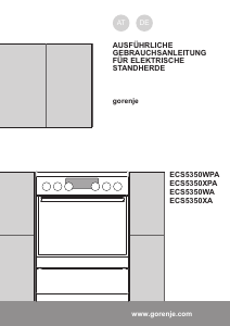 Bedienungsanleitung Gorenje ECS5350XA Herd