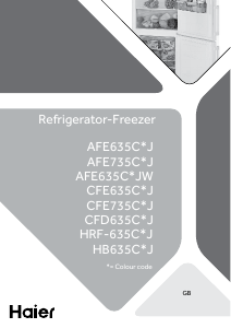 Bedienungsanleitung Haier CFD635CPJ Kühl-gefrierkombination