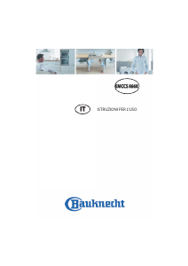 Manuale Bauknecht EMCCS 8660 WS Microonde