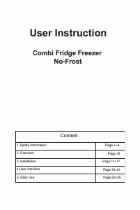 Manual Haier HBM-686SNFN Fridge-Freezer