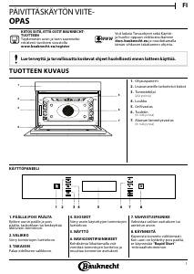 Käyttöohje Bauknecht EMEK9 9545 PT Mikroaaltouuni