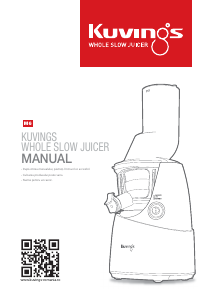 Manual Kuvings NS-621CES Storcator