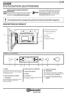 Mode d’emploi Bauknecht EMNK5 2238 PT Micro-onde