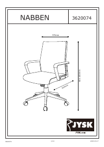 Kullanım kılavuzu JYSK Nabben Ofis sandalyesi