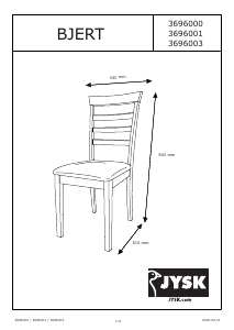 Kullanım kılavuzu JYSK Bjert Sandalye