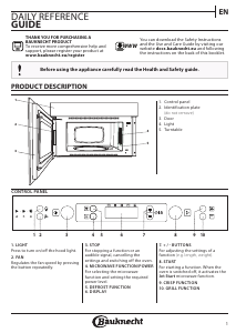 Manual Bauknecht MHCK5 2438 PT Microwave