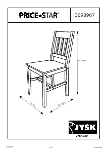 说明书 JYSKTylstrup椅子