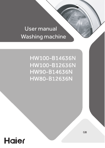 Manual de uso Haier HW80-B12636N Lavadora
