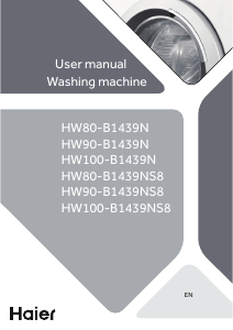 Handleiding Haier HW100-B1439NS8 Wasmachine