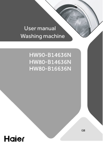 Manual Haier HW80-B16636N Washing Machine