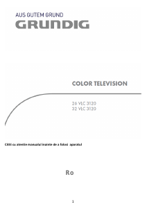 Manual Grundig 26 VLC 3120 Televizor LCD