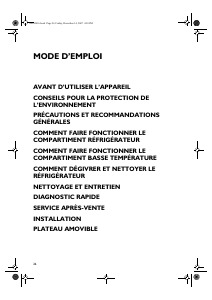 Mode d’emploi Bauknecht KRA 160 Réfrigérateur