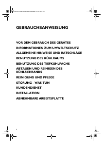 Bedienungsanleitung Bauknecht KRA 160 Kühlschrank