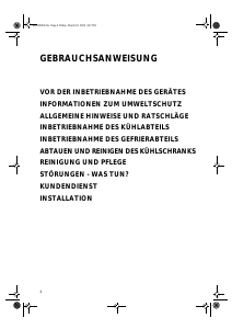 Bedienungsanleitung Bauknecht KRA 2510 OPTIMA Kühlschrank