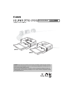 Bedienungsanleitung Canon Selphy CP710 Drucker