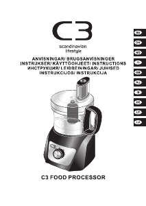 Bruksanvisning C3 30-10110 Matberedare