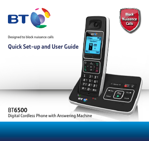 Handleiding BT BT6500 Draadloze telefoon