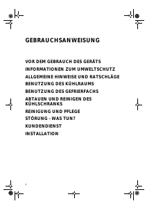 Bedienungsanleitung Bauknecht KRA 3700 IN Kühlschrank
