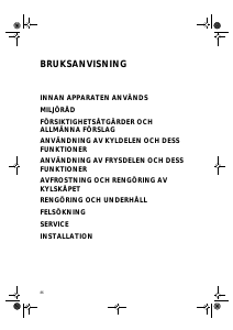 Bruksanvisning Bauknecht KRA 3700 IN Kylskåp