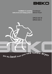 Bruksanvisning BEKO DRCS 68 W Torktumlare