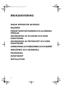 Bruksanvisning Bauknecht KRA Stuttgart/2 Kylskåp