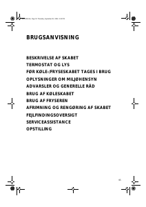 Brugsanvisning Bauknecht KRE 1532/A Køleskab