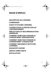 Mode d’emploi Bauknecht KRI 1500/A Réfrigérateur