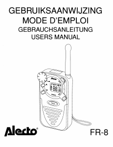 Mode d’emploi Alecto FR-8 Talkie-walkie
