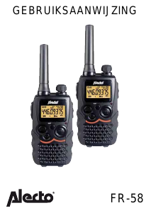 Handleiding Alecto FR-58 Walkie-talkie