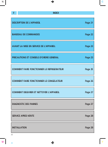 Mode d’emploi Bauknecht KRI 2251/3 Réfrigérateur