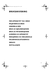 Bruksanvisning Bauknecht KRIE 3003/A Kjøleskap