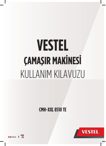 Kullanım kılavuzu Vestel CMH-XXL 8510 TE Çamaşır makinesi
