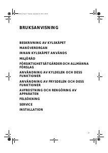 Bruksanvisning Bauknecht KRIK 2200/A-LH Kylskåp