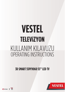 Kullanım kılavuzu Vestel 55PF9060 LED televizyon