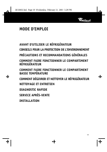 Mode d’emploi Bauknecht KRMC 1656/2 Réfrigérateur