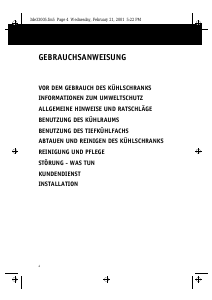 Bedienungsanleitung Bauknecht KRMC Stuttgart Kühlschrank