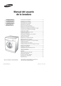 Manual de uso Samsung J1252C Lavadora