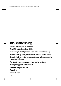 Bruksanvisning Bauknecht KVA 1301 Kylskåp