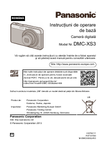Manual Panasonic DMC-XS3 Cameră digitală
