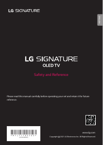 Handleiding LG OLED88Z19LA OLED televisie