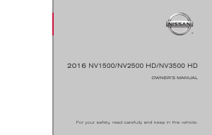 Handleiding Nissan NV2500 HD (2016)